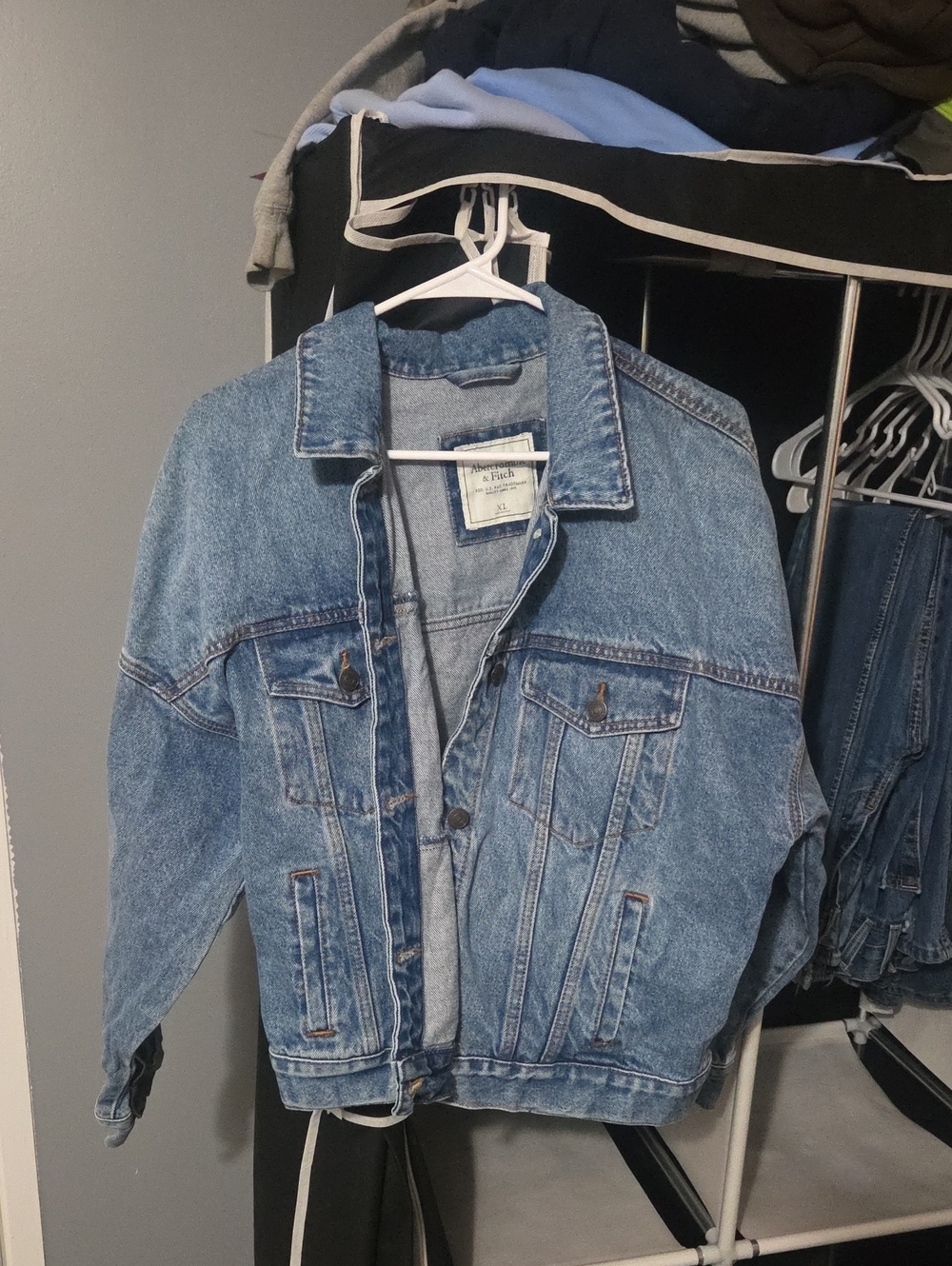 Abercrombie & Fitch Light Blue Denim Jacket - Men's